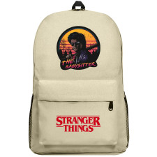 Stranger Things Steve Harington Backpack SuperPack - Steve Harrington The Babysitter Retro Wave Art