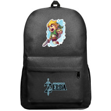 The Legend of Zelda Link Backpack SuperPack - Link Jumping With Sword Chibi Art
