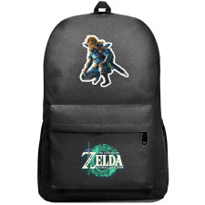 The Legend of Zelda Link Backpack SuperPack - Link Sitting Side Illustration Art
