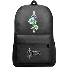The Legend of Zelda Backpack SuperPack - The Legend of Zelda Master Sword With Flower Art