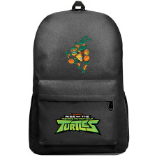 Ninja Turtles Michelangelo Backpack SuperPack - Michelangelo Rise Of The Teenage Mutant Ninja Turtles 2018 Mystic Kusari Fundo Attack