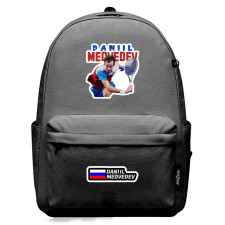 Daniil Medvedev Backpack SuperPack - Daniil Medvedev Playing Tennis Sticker Art