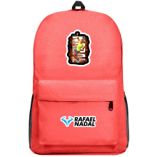 Rafael Nadal Backpack SuperPack - Rafael Nadal Playing Tennis Sticker Art