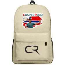 Casper Ruud Backpack SuperPack - Casper Ruud Celebrating Win Photo With Logo Sticker