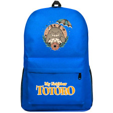 My Neighbor Totoro Backpack SuperPack - Totoro Sun Umbrella Tattoo Kid's Varsity Jacket