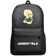 Undertale Alphys Backpack SuperPack - Alphys Wearing White Dot Dress Sticker Art
