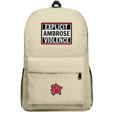 WWE Dean Ambrose Backpack SuperPack - Dean Ambrose "Explicit Ambrose Violence" Text