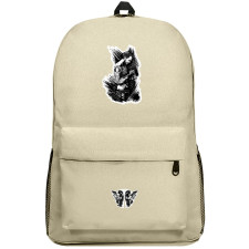WWE CM Punk Backpack SuperPack - CM Punk Side Portrait Grayscale Sticker Art