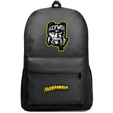 WWE Hulk Hogan Backpack SuperPack - Hulk Hogan Cartoon Avatar Grayscale