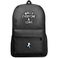 WWE Roman Reigns Backpack SuperPack - Roman Reigns Wreck Everyone And Leave Sticker Art