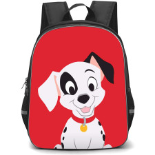 101 Dalmatians Lucky Backpack StudentPack - 101 Dalmatians Lucky Smiling On Red Background