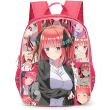 The Quintessential Quintuplets Nino Nakano Backpack School Bag StudentPack - Nino Nakano Various Emotional Moments Collage