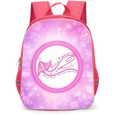 The Quintessential Quintuplets Nino Nakano Backpack School Bag StudentPack - Nino Nakano Stylized in Pink with Butterflies Logo