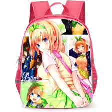 The Quintessential Quintuplets Yotsuba Nakano Backpack School Bag StudentPack - Yotsuba Nakano Shows in Her School Uniform Collage