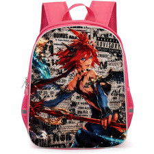 Seven Knights Trude Backpack School Bag StudentPack - Trude Portrait Typography Collage Background