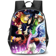 The Seven Deadly Sins Backpack Student Pack - Characters Reach Hand Falling