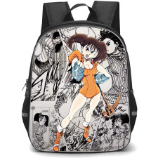 The Seven Deadly Sins Diane Backpack Student Pack - Diane Angry Portrait Manga Background