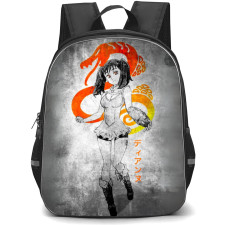 The Seven Deadly Sins Diane Backpack Student Pack - Diane Grunge Portrait Gray