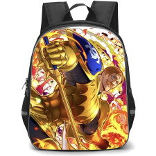 The Seven Deadly Sins Escanor Backpack Student Pack - Escanor Flame Axe Fierce Portrait