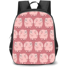 The Seven Deadly Sins Hawk Backpack Student Pack - Hawk Portrait Pattern On Pink Background