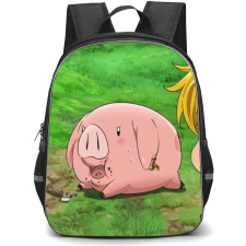 The Seven Deadly Sins Backpack Student Pack - Hawk And Meliodas Smirk