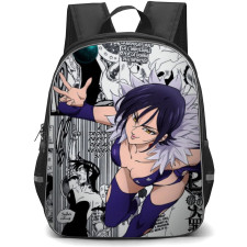 The Seven Deadly Sins Merlin Backpack Student Pack - Merlin Portrait Manga Collage