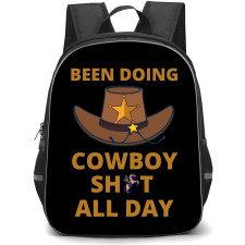 AEW Adam Page Backpack StudentPack - Adam Page Been Doing CowBoy All Day Poster Black Background