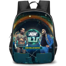 AEW CM Punk Backpack StudentPack - CM Punk Dog Collar Match CM Punk Vs MJF Poster