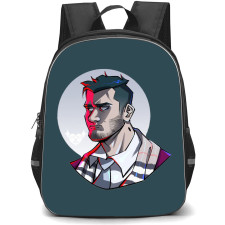 AEW MJF Backpack StudentPack - MJF Side Portrait Cartoon Art