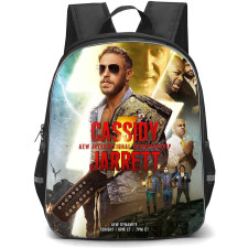 AEW Orange Cassidy Backpack StudentPack - Orange Cassidy vs Jeff Jarrett International Championship Poster