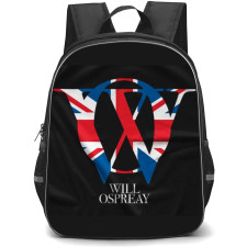 AEW Will Ospreay Backpack StudentPack - AEW Will Ospreay Logo On Dark Background