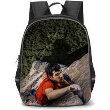 Alex Honnold Backpack School Bag StudentPack - Alex Honnold Free Solo Poster