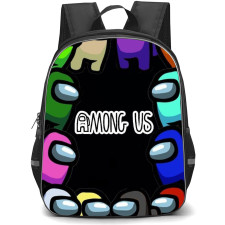 Among Us Backpack StudentPack - Among Us Characters On Black Background