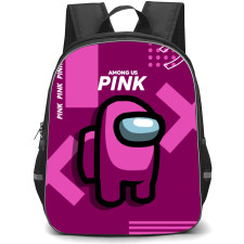 Among Us Pink Backpack StudentPack - Among Us Pink Character
