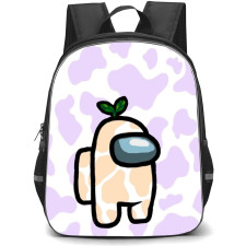 Among Us Backpack StudentPack - Among Us On Purple Pattern Art