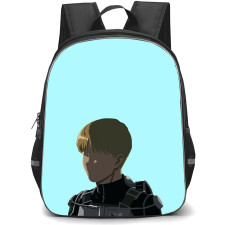 Attack On Titan Armin Backpack StudentPack - Attack on Titan Armin Portrait Minimalist Art On Blue Background