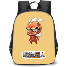 Attack On Titan Backpack StudentPack - Attack on Titan Colossal Attack Cartoon Art Sticker