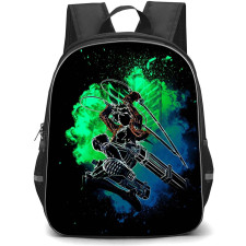 Attack On Titan Eren Backpack StudentPack - Attack on Titan Eren Minimalist Art On Watercolor Background