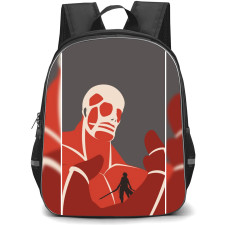 Attack On Titan Backpack StudentPack - Attack on Titan Eren Colossal Attack Minimalist Art