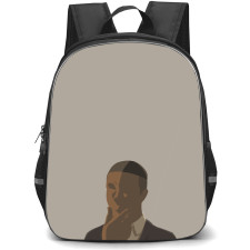 Attack On Titan Onyankopon Backpack StudentPack - Attack on Titan Onyankopon Minimalist Portrait On Grey Background