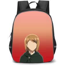 Attack On Titan Petra Backpack StudentPack - Attack on Titan Petra Minimalist Portrait On Red Background