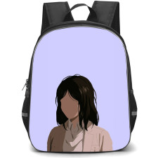 Attack On Titan Pieck Backpack StudentPack - Attack on Titan Petra Minimalist Portrait On Purple Background