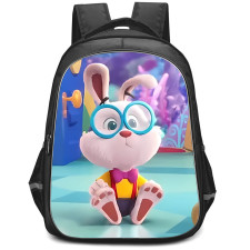 Alice's Wonderland Bakery Fergie The White Rabbit Backpack StudentPack - Fergie Sitting On The Floor