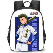 Ace Of The Diamond Kuramochi Backpack School Bag StudentPack - Kuramochi Holding Bat Portrait Series Poster