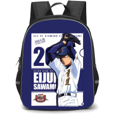 Ace Of The Diamond Sawamura Backpack School Bag StudentPack - Sawamura Fierce Sweating Portrait Series Poster