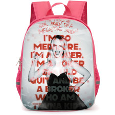 Mckenna Grace Backpack School Bag StudentPack - Mckenna Grace Mediocre Quote Portrait Poster