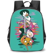 Adventure Time School Backpack StudentPack - Characters Avatar Blue Background