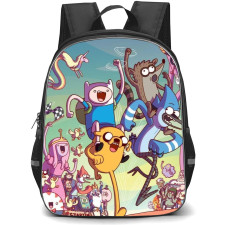 Adventure Time School Backpack StudentPack - Characters Running Illustration