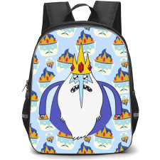 Adventure Time Ice King School Backpack StudentPack - Ice King Ice Cream Pattern Art