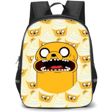 Adventure Time Jake The Dog School Backpack StudentPack - Jake The Dog Cup Pattern Art